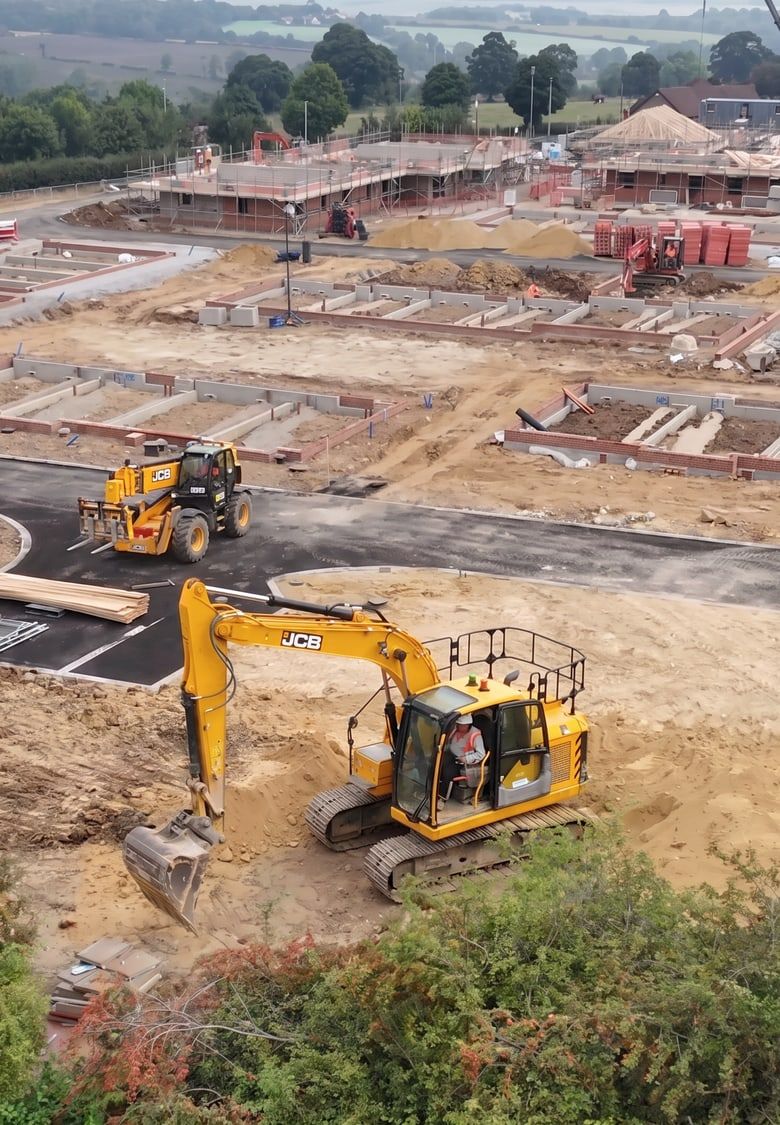 New homes under construction
